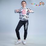 ست کراپ شلوار دخترانه طرح mickey mouse